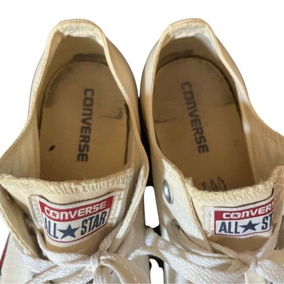 Converse Chuck Taylor All Star Low Top White Sneakers Women’s 10 / Men’s 8 - Picture 12 of 15
